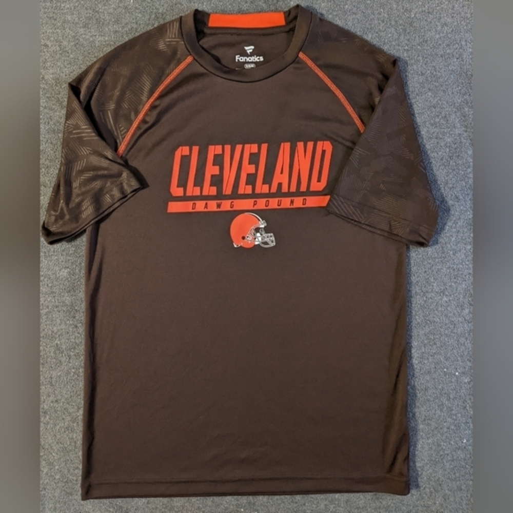 Cleveland Browns Fanatics‎ shirt 100% polyester Dawg Pound size Medium